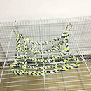 Pet Parrot Climbing Net Bird Swing Rope Ladder Hanging Chewing Toys for Hamster