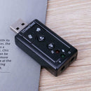 USB Port Driver-Free Digital 7.1 Channel Sound Card Audio Adapter for PC