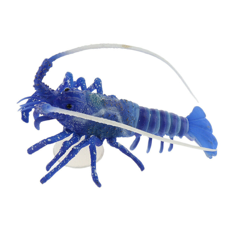 1xAquarium Decor Ornament Artificial Lobsters for Home   Tank Decor Blue