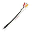 3.5 mm Jack Male To 3 RCA Female Converters Audio Video Cable Stereo Adapter New