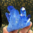 Natural Blue Cluster Crystal Gem Stone Healing Mineral Specimen Reiki 1Pc