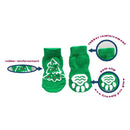 Pet Dogs Christmas Tree Anti-slip Knit Cotton Short Socks 4PCS/Set XL green