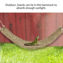 Reptile Lizard Lounger Bearded Dragon Hammock,Grass Fibers Hammock Bed For  D6D4