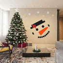 16Pcs DIY Christmas Snowman Face Decoration Garage Door Window Decor Kit