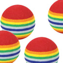 10Pcs Rainbow Soft Foam Sponge Golf Balls Swing Practice Training Aids 42mm