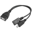 5X(Micro USB Host OTG Cable with Micro USB Power for Nexus 4 5 7 10 Galaxy I9L3)