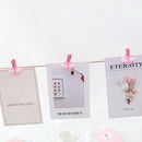 5x angel heart wooden office craft memo clips diy paper photo peg decoration!j