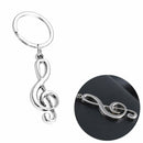 1 Novelty Musical Symbols Note Metal Keychain Keyring Key Ring Chain Keyfob Gift