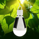 LED Solar Light Bulb 7W E27 Tent Camping Fishing Solar Lamp Rechargeable Newly