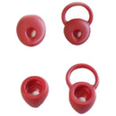 4 Pairs Earbuds Tips Headset Cap Perfect for Running Jogging Red + Black
