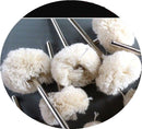 10Pcs 25mm Fine Wool Polishing Buffing Wheels  3mm Shank for Rotary Tool