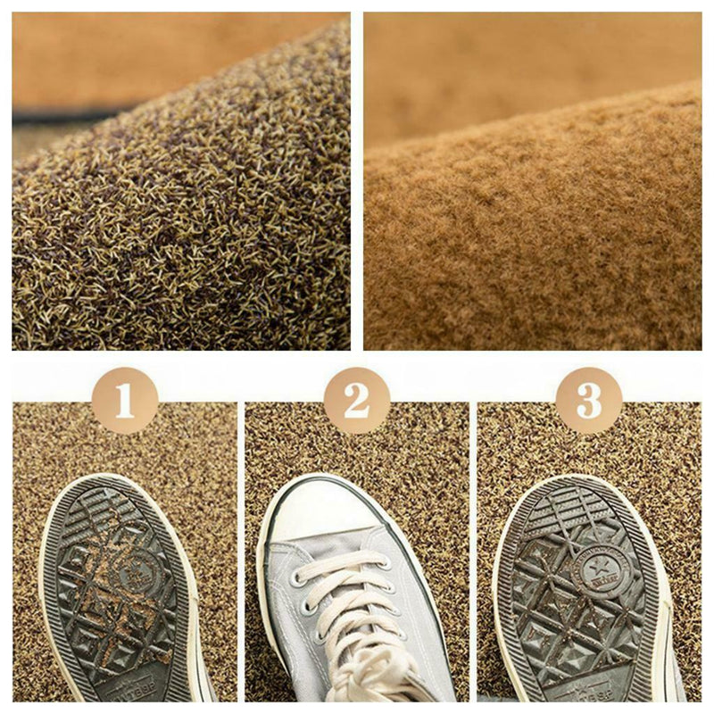 1x Disinfecting Doormat Sanitizing Floor Mat Entrance Carpet Cushion Gray Corful