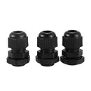 36 Pcs Black PG9 Plastic Connector Gland for 4mm-8mm Cable I9C6