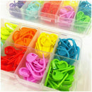 240 Pieces Knitting Crochet Locking Stitch Markers Stitch Needle Clip Count E2Y3