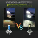 Pair H3 LED Fog Light Bulbs Headlight Kit 110W 20000LM 6000K Driving DRL Lamps