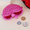 Sweet Women Girls Silicone Mini Heart Clip Key Coin Holder Purse Kids Gifts