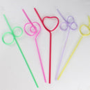 Children's curly party straws, crazy party straw curling novel straws, for  F9J5