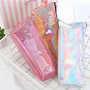 Iridescent Pencil Case Quality Pu School Supplies Stationery Gift Holograph