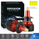 H7 1800W 270000LM 4-Sides LED Headlight Kit Hi/Lo Power Bulb 6000k FT