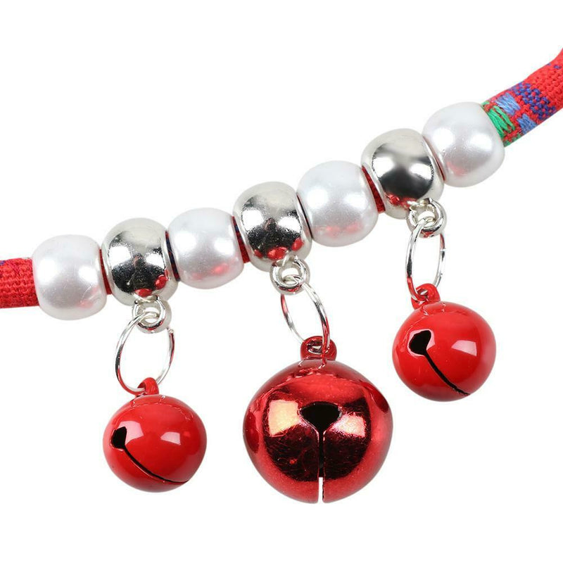 Adjustable Pet Dog Bell Braided Collar Necktie Cat Necklace Pets Supplies