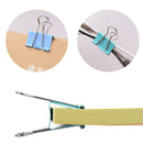 60Pcs/Set Metal Clip Binder Clips Memo Paper Clips Office Stationery Materi J6Q3