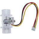 1Pc Water Flow Sensor Switch G1/2" Hall Effect EBter Control DC 5-15V3C