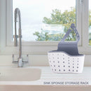 Kitchen Sink Sponge Holder Dish Drainer Adjustable Strap Faucet Drain Rack