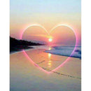Full Round Drill Diamond Painting DIY Love Sunset Cross Stitch Embroidery