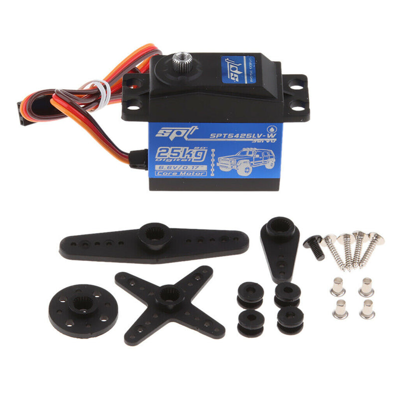 25KG Digital Servo Metal Gear High Torque, Aluminium Case for  1/8 or 1/10 Scale