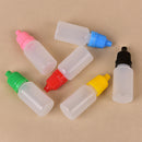 5pcs 10ml Empty Plastic Squeezable Dropper Bottles Eye Liquid Droppers Random M&