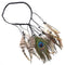 Turban Headband Peacock Hair Rope Feather Headpiece Boho Costume Fancy Dress