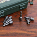 10 Pcs Chrome-Vanadium 1/4" Shank 8Mm Magnetic Hex Socket Nut Driver Bits
