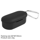 Soft Silicone Earphone Case Anti-shock Protective Cover for QCY T2C (Black) A
