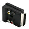 Switchable Scart Male to Scart Female M/F S-Video 3 RCA Audio Socket Black