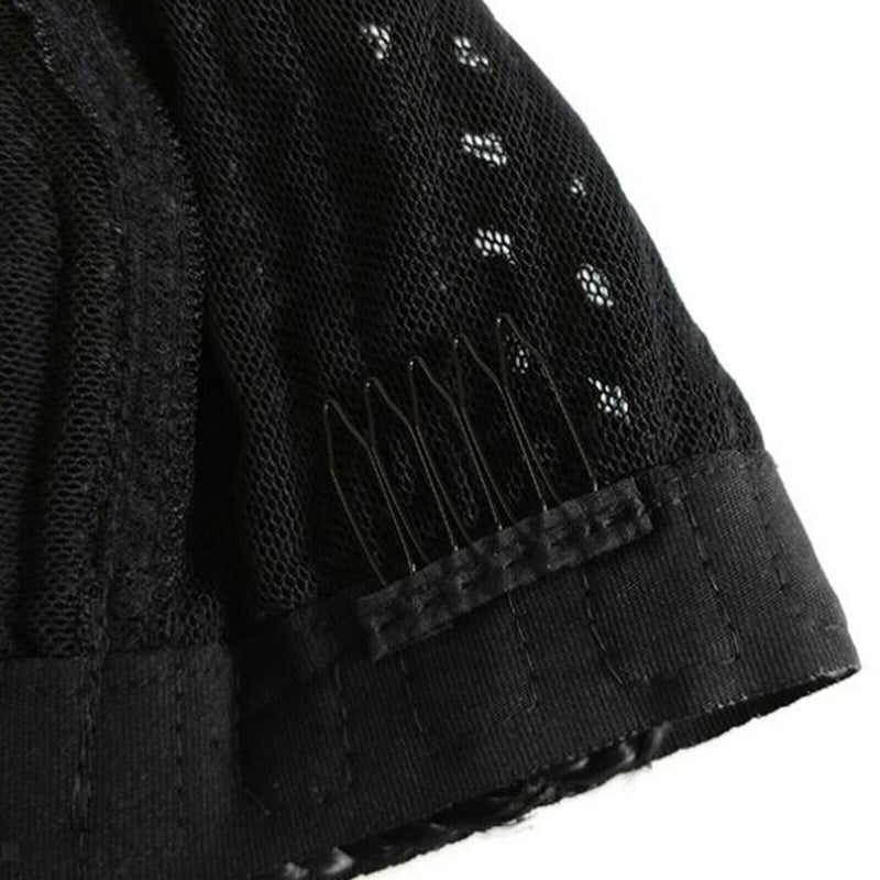 Breathable Braided Crochet Wig Caps for Making Synethic Wigs Black Easier Clip