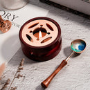 Retro Wax Seal Wood Melting Oven Furnace Wax Pot Beads Sticks Heater (B) A