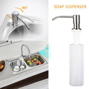 300ml Kitchen Sink Liquid Soap Dispenser Stainless Steel Plastic Bottles A