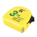 3 meter retractable yellow measuring tape, in steel, for measurements