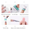200 PCS Nail Polish Remover Wipes Non-Toxic Cruelty-Free Soak-Off Removal P
