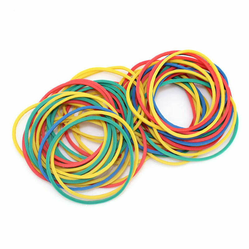 100 Pcs Colorful Rubber Bands For Tattoo Machine Gun Supplies Who Needles D O9Z6