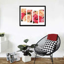 Rose 5D DIY Full Drill Diamond Painting 4-pictures Combination Kits Crafts