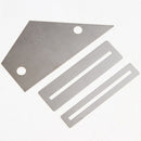 Set of 6 Luthier Parts Fret Tool, Guitar Ruler with 2 Holes, Grinding Stone(Red,