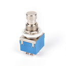 1x 9pin 3PDT Guitar Effects Pedal Box Stomp Foot Metal Switch True Bypass blueOZ
