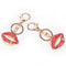 1PC Hot Key Chain Lipstick Keyring Purse Bag Crystal Charm Pendant Necklace Gi_