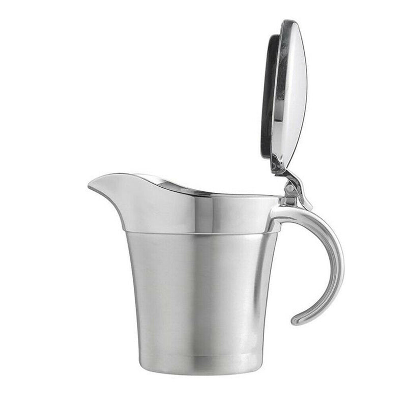 Double Insulated Wall Stainless Steel Gravy Sauce & Dressing Boat 450ml