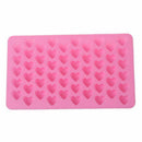 1PC Mini 55 Heart Silicone Mold For Candy Chocolate Cake Soap Mould Baking