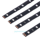 4Pcs Waterproof 30CM 15 LED Car Motor Truck Flexible Strip Light Decor Blue 12V