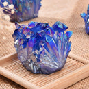Natural Blue Cluster Crystal Gem Stone Healing Mineral Specimen Reiki 1Pc