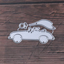 The bride and groom Wedding Car Cutting Dies For Scrapbooking Paper Craft JR BX