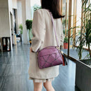 Fashion Shoulder Handbag Women Leather Tote Tassel Top-handle Bag (Purple)